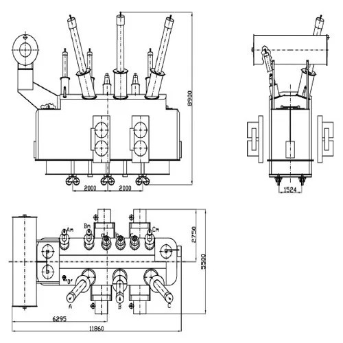 Силовые автотрансформаторы однофазные и трехфазные 220 - 500 кВ