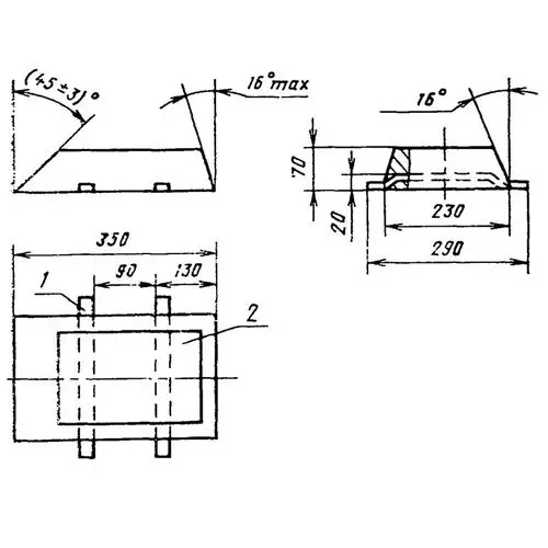 Протекторы П-ККА 350x230x70 мм АП4 ГОСТ 26251-84